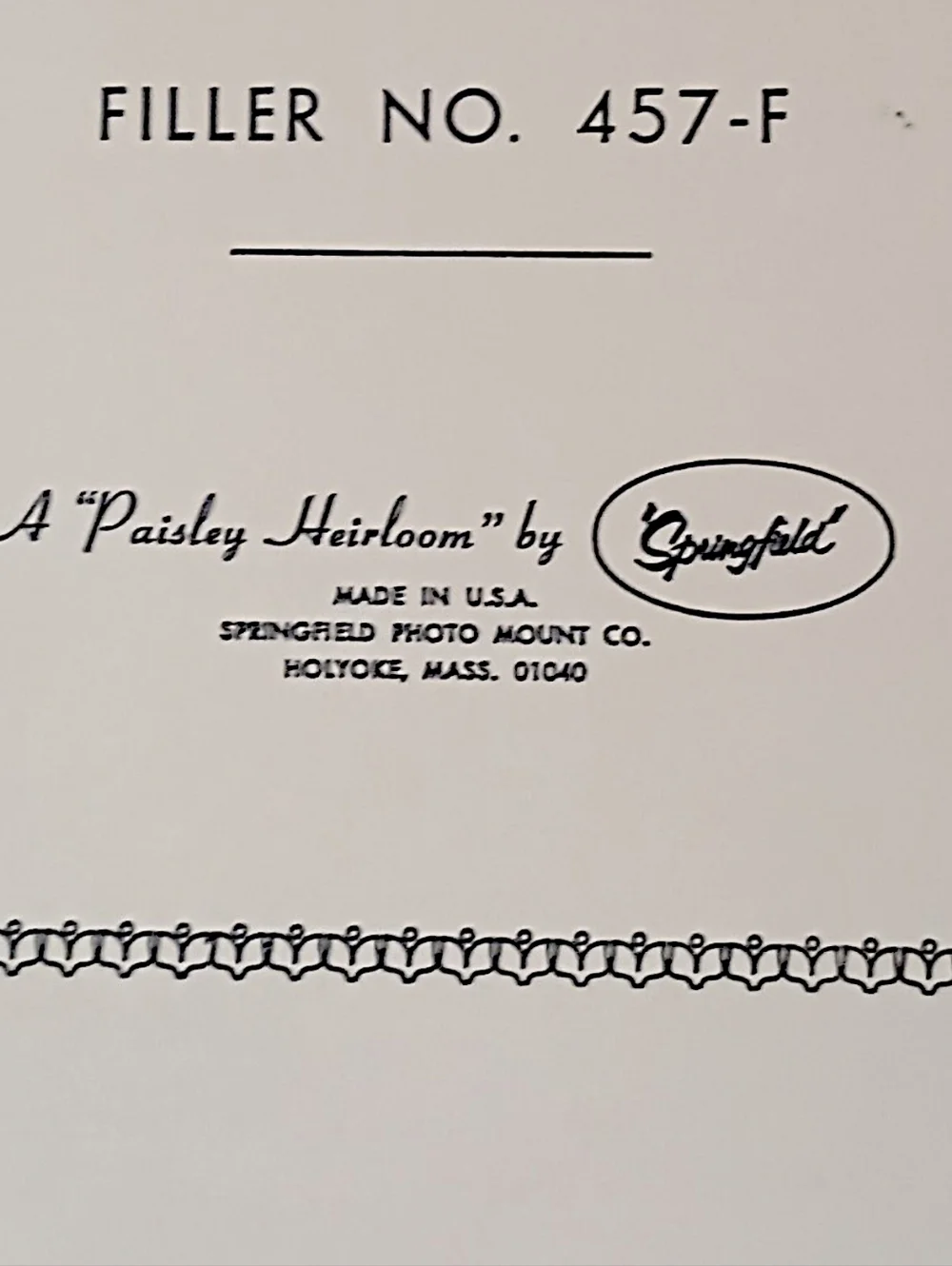 Vintage Springfield‎ Scrapbook Photo Mount Pages Burgundy USA Paisley Heirloom